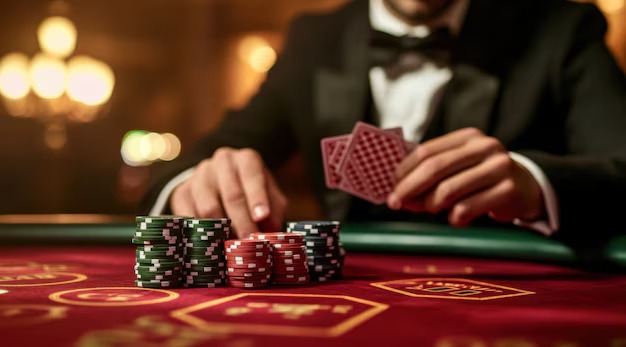 Live dealer rolling dice in Dadu Online studio